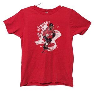 NHLPA Sam Reinhart #13 Youth Red Hockey Graphic T-Shirt Size L (10/12) NWT